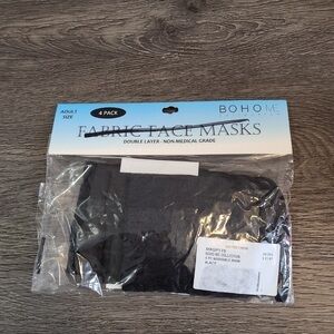 BOHO Me Fashionable Face Masks Black Edition Set of 4